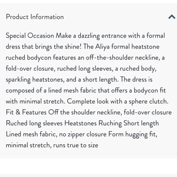 Windsor Aliya Heatstone Ruched Mesh Dress Off The Shoulder Neckline Holiday NYE - Picture 14 of 14